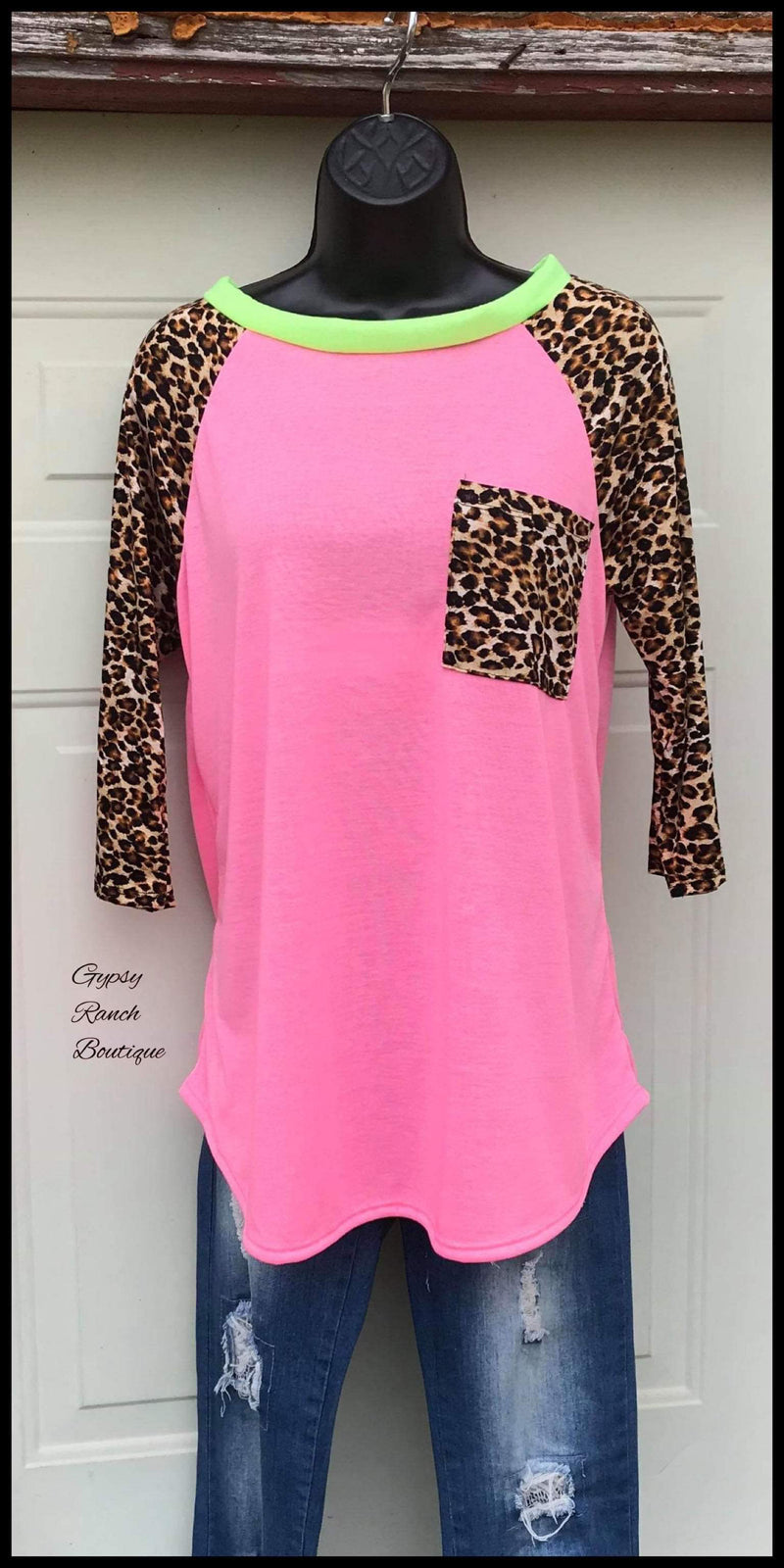 neon pink plus size top