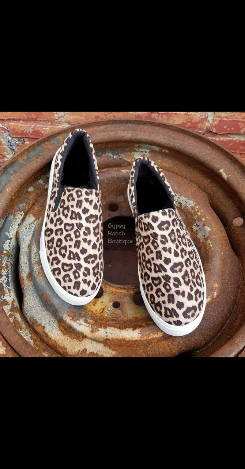 lambert leopard slip on shoes