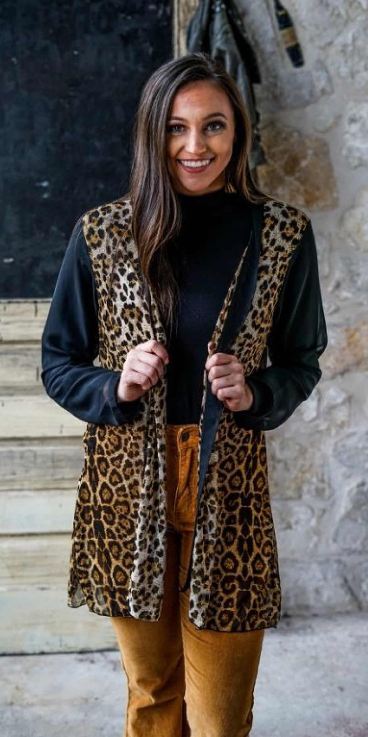 Frisco Leopard Kimono Cardigan - in Plus Size – Gypsy Ranch Boutique