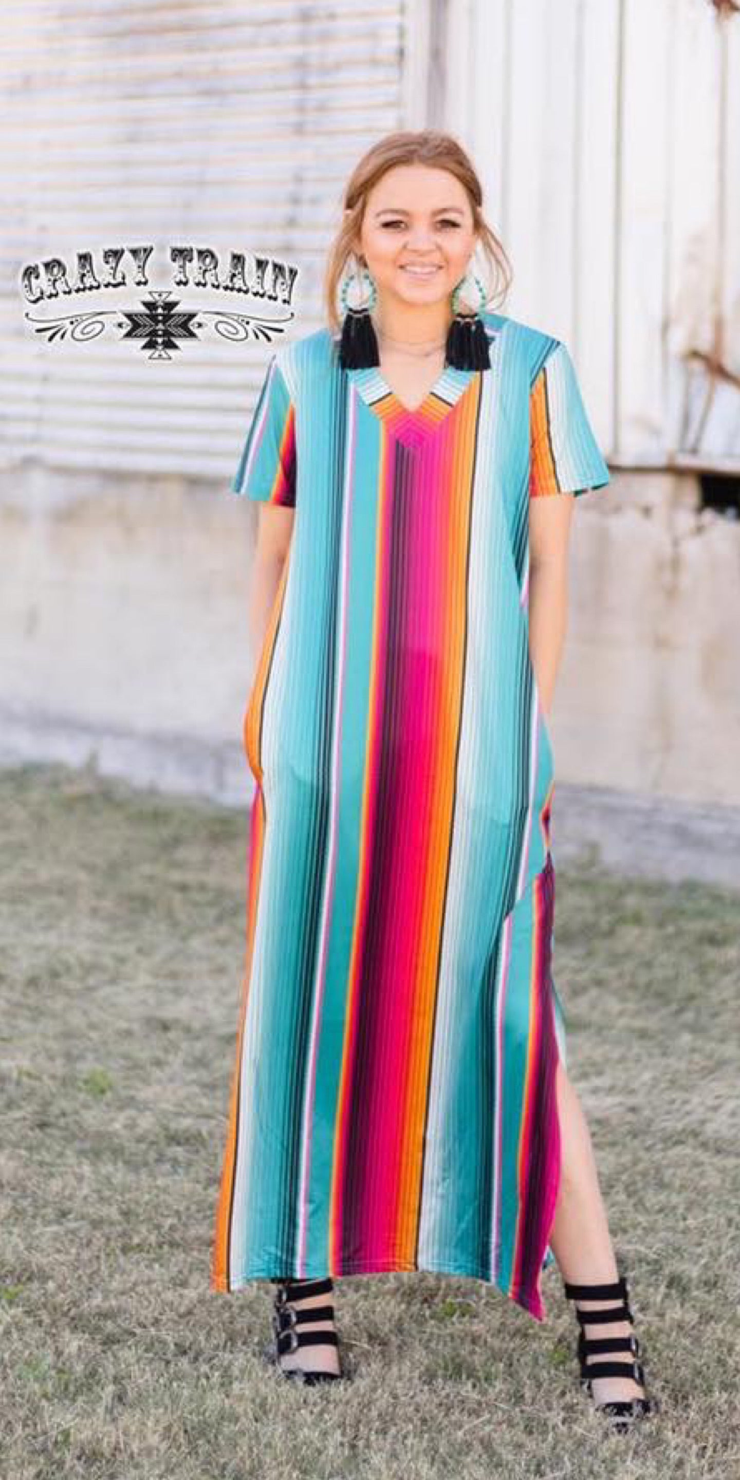 plus size serape dress