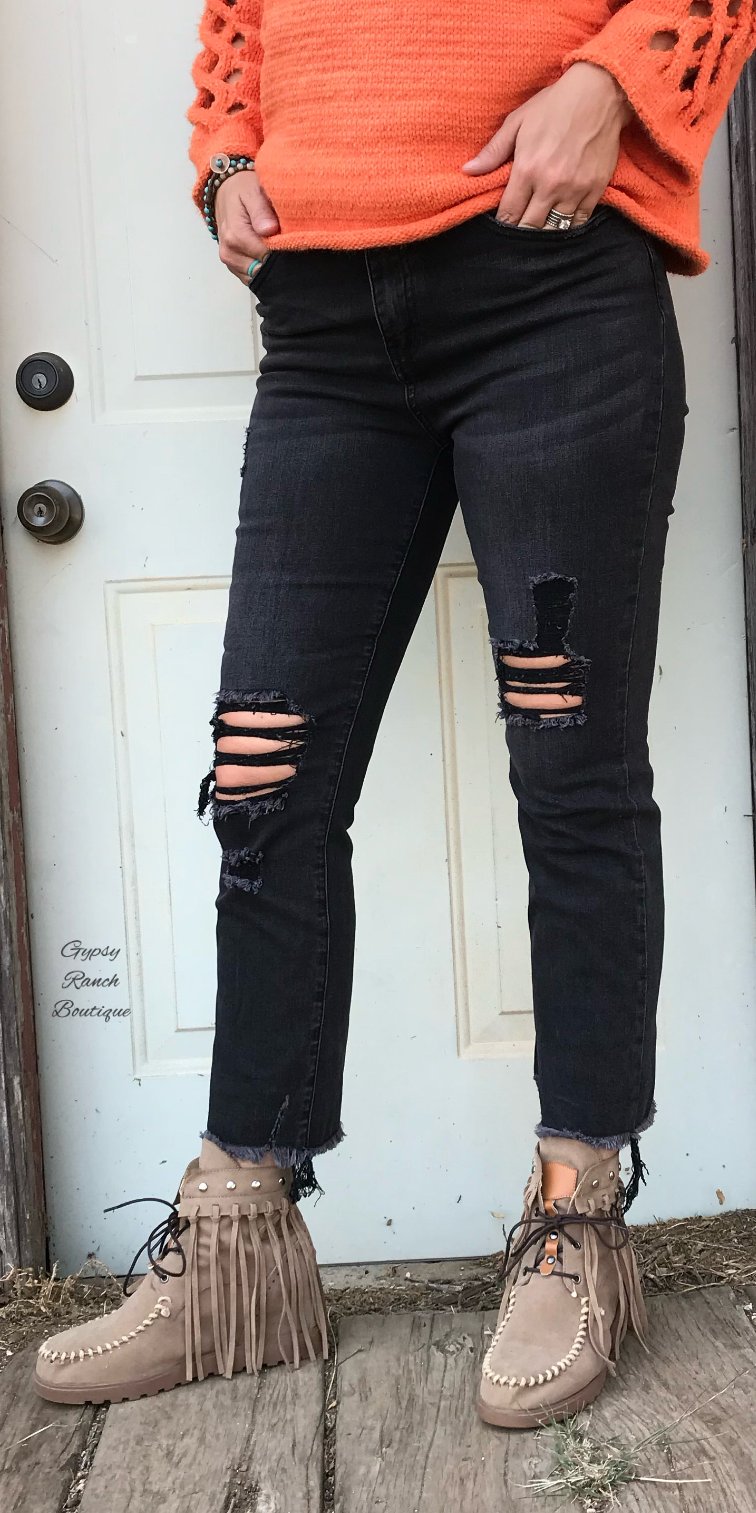 size 18 distressed jeans