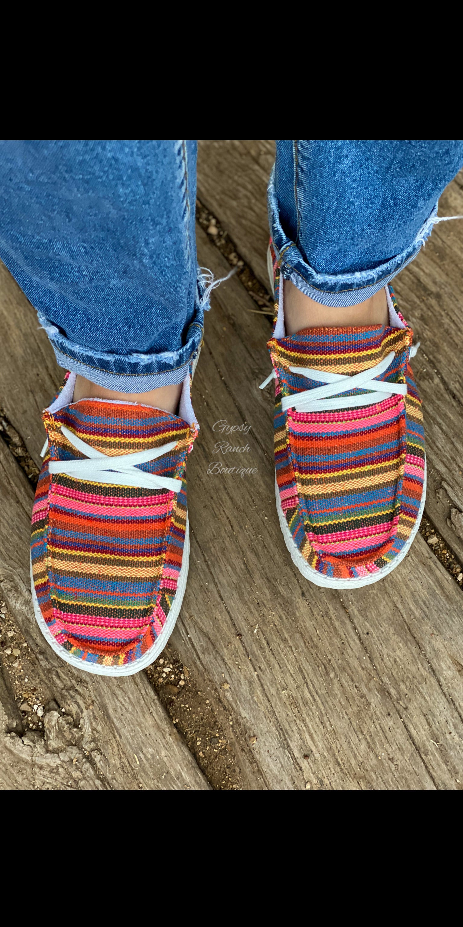 serape slip on shoes