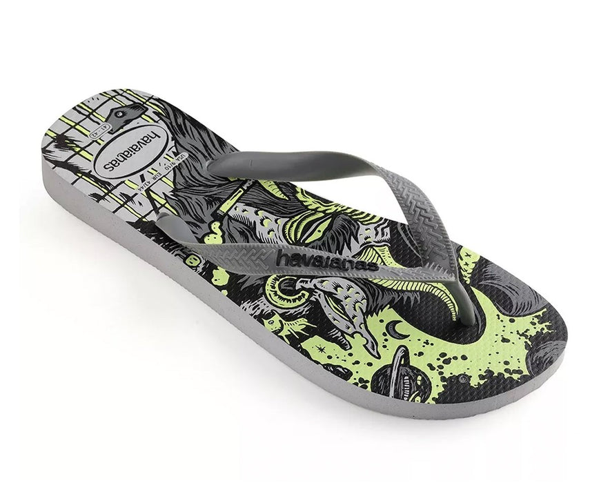 mens grey havaianas flip flops