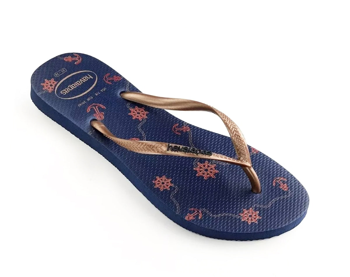 havaianas slim navy