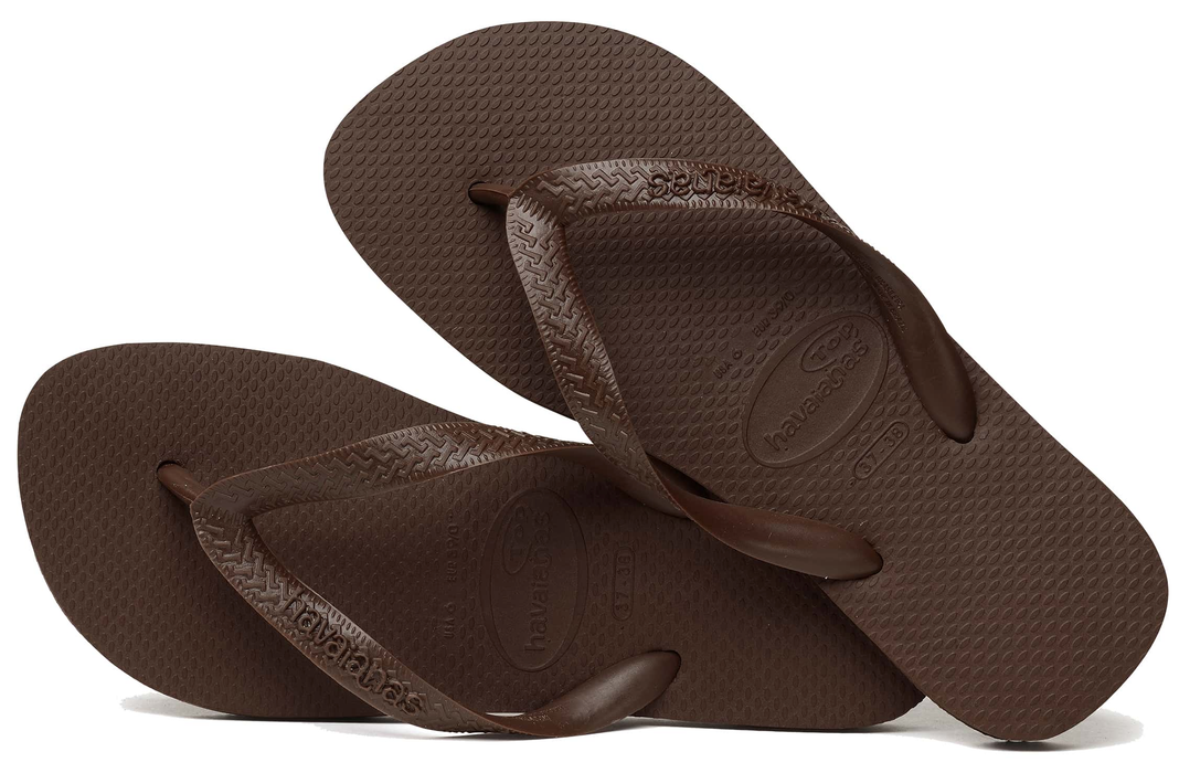 brown havaianas flip flops