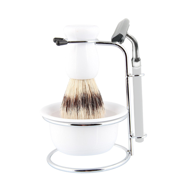 Sir Reginalds 5pc Shaving Kit - White 1