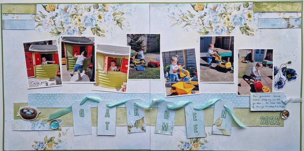 April 2024 wk1 scrapbook page layout