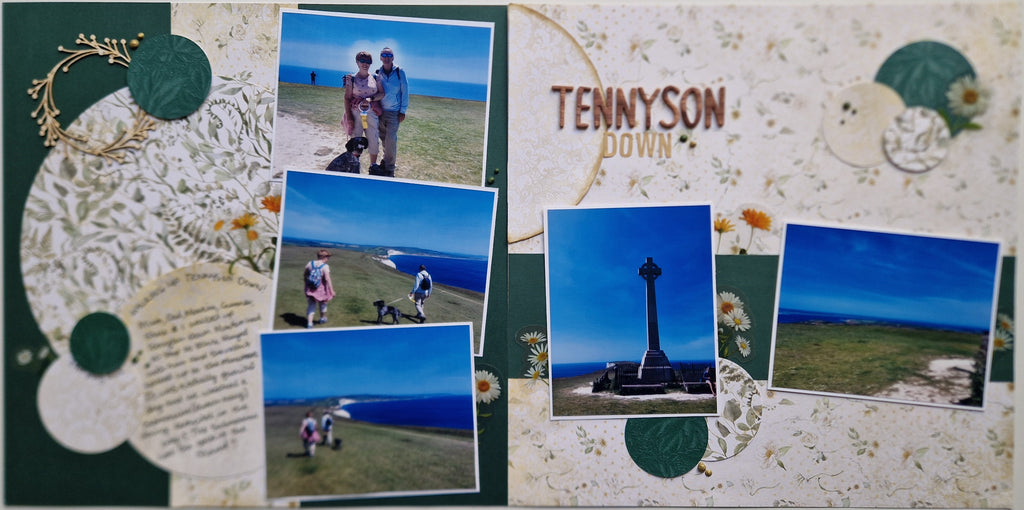 January 2024 Wk2 scrapbook page layout