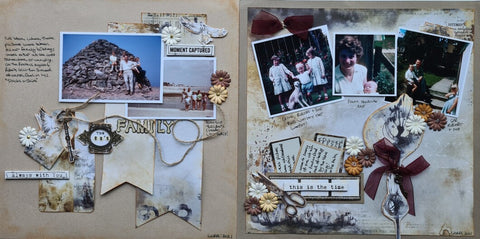 November 2021 scrapbook page layout 4