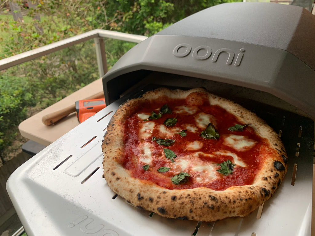 ooni koda 12 with margherita pizza