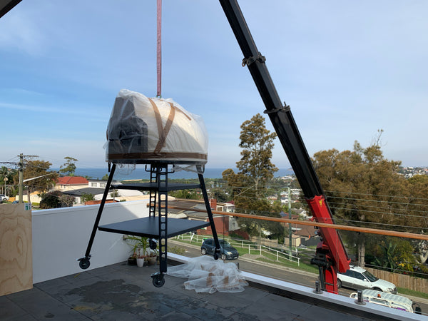 valoriani pizza oven baby 75 crane 