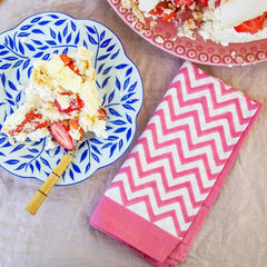 PINK ZIG ZAG NAPKINS