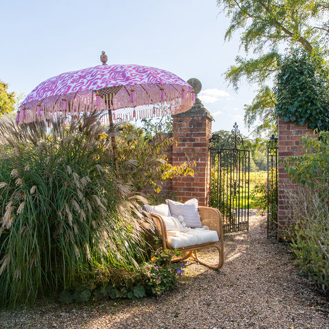 Sophia Round Bamboo Parasol