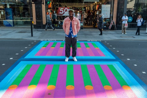 Yinka Ilori crossings created for London Design Festival