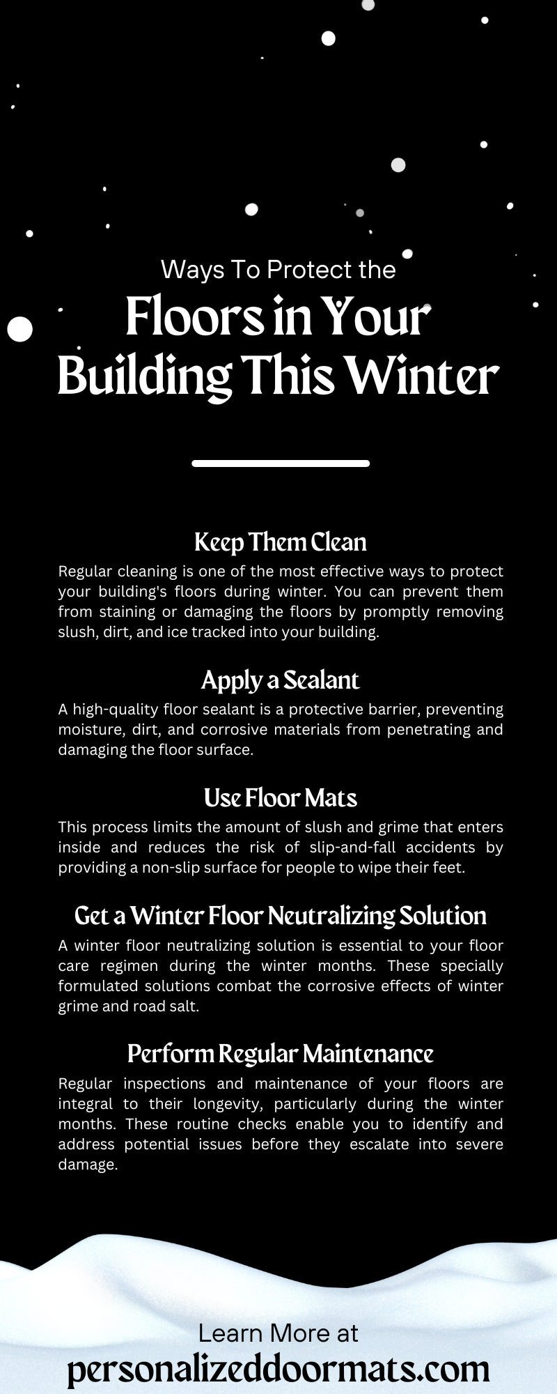 Ways To Protect the Floors in Your Building This Winter