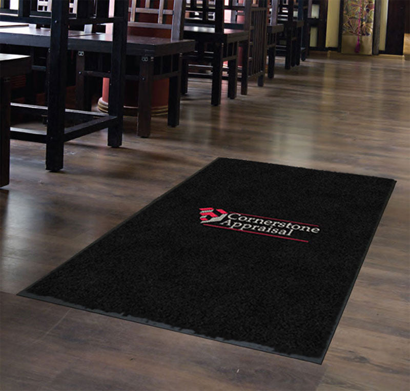 Cornerstone Appraisal 4 X 6 Flocked Olefin 2 Color - The Personalized Doormats Company