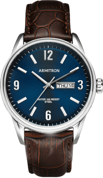 armitron men's watch blue face
