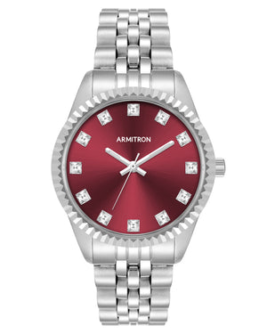 Constance™ | 36mm, Burgundy/Silver