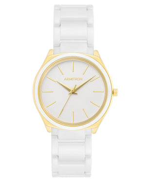 Jalyn™ | 36mm, White Ceramic/Gold