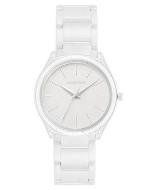 Jalyn™ | 36mm, White Ceramic/Silver