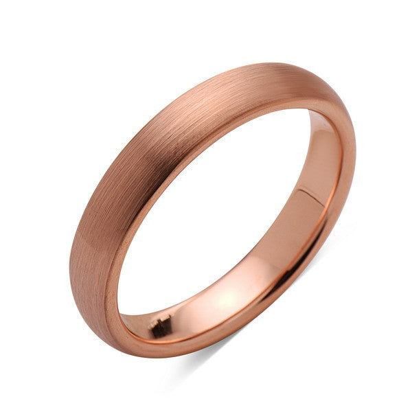 Rose Gold Tungsten Wedding Band Rose Gold Brushed Ring 4mm Bridal   DSC 2646 1024x1024 