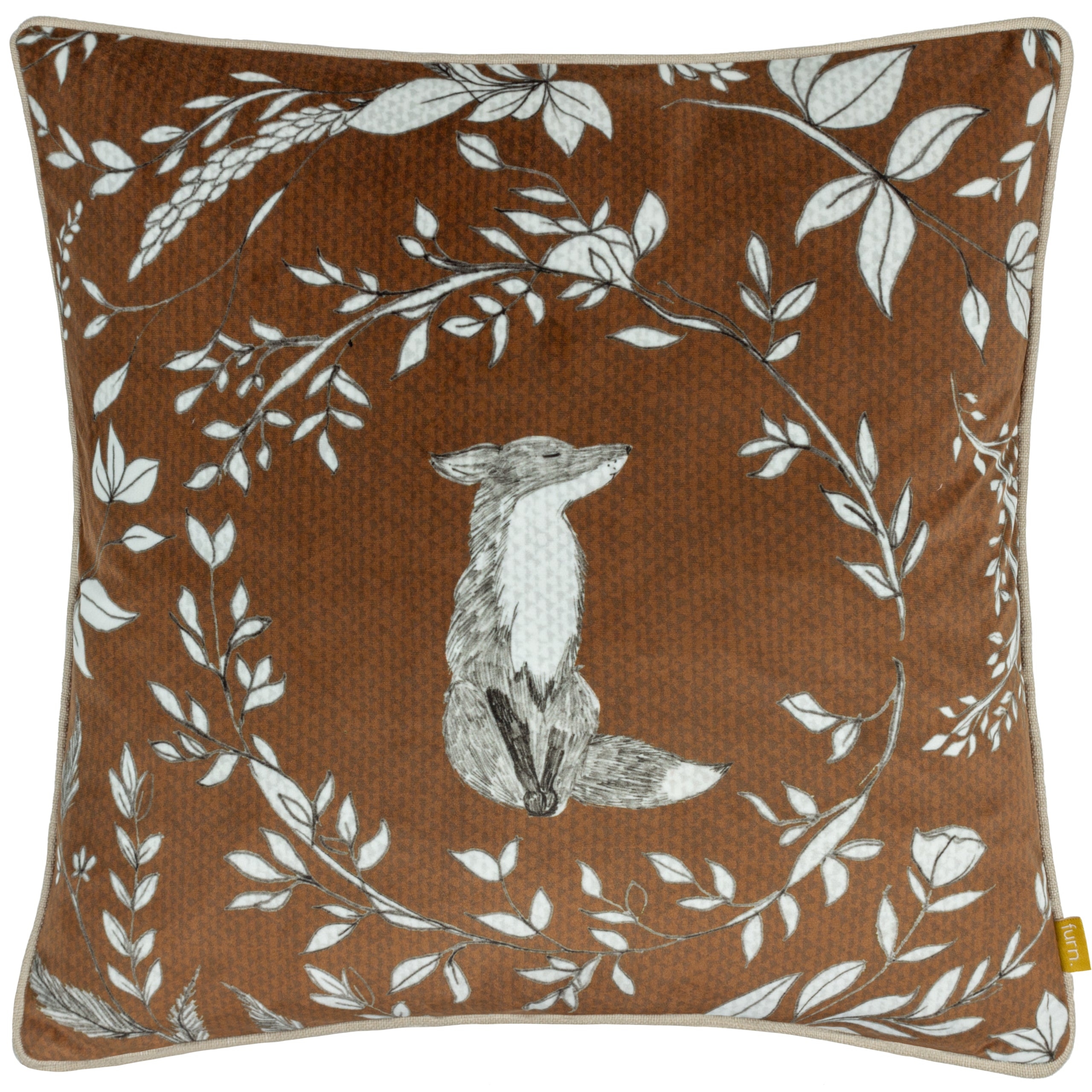 Buckthorn Woodland 43cm Velvet Sofa Scatter Cushion Square Accent Pillow Roseland