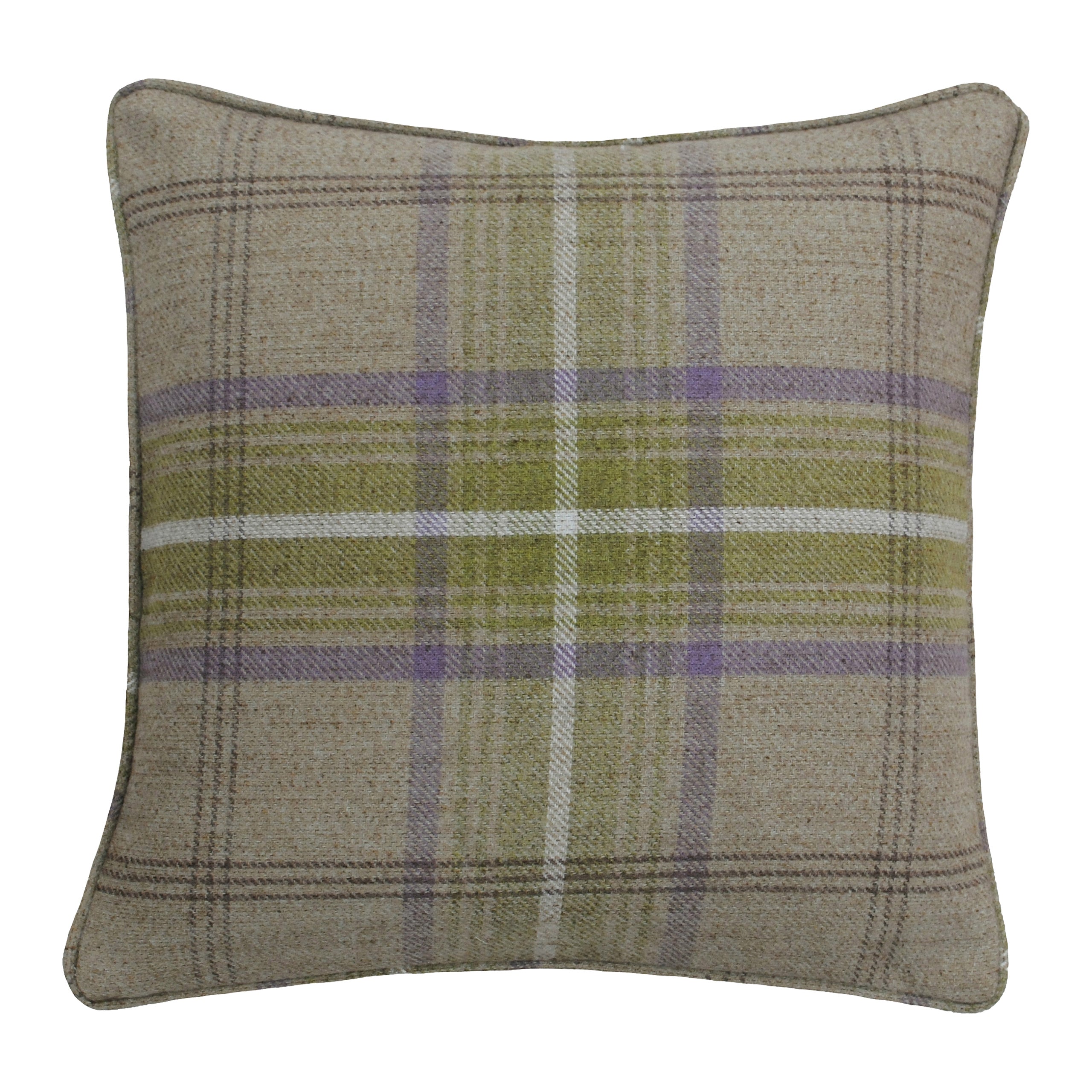 Aviemore 45cm Tartan Faux Wool Square Cushion Roseland