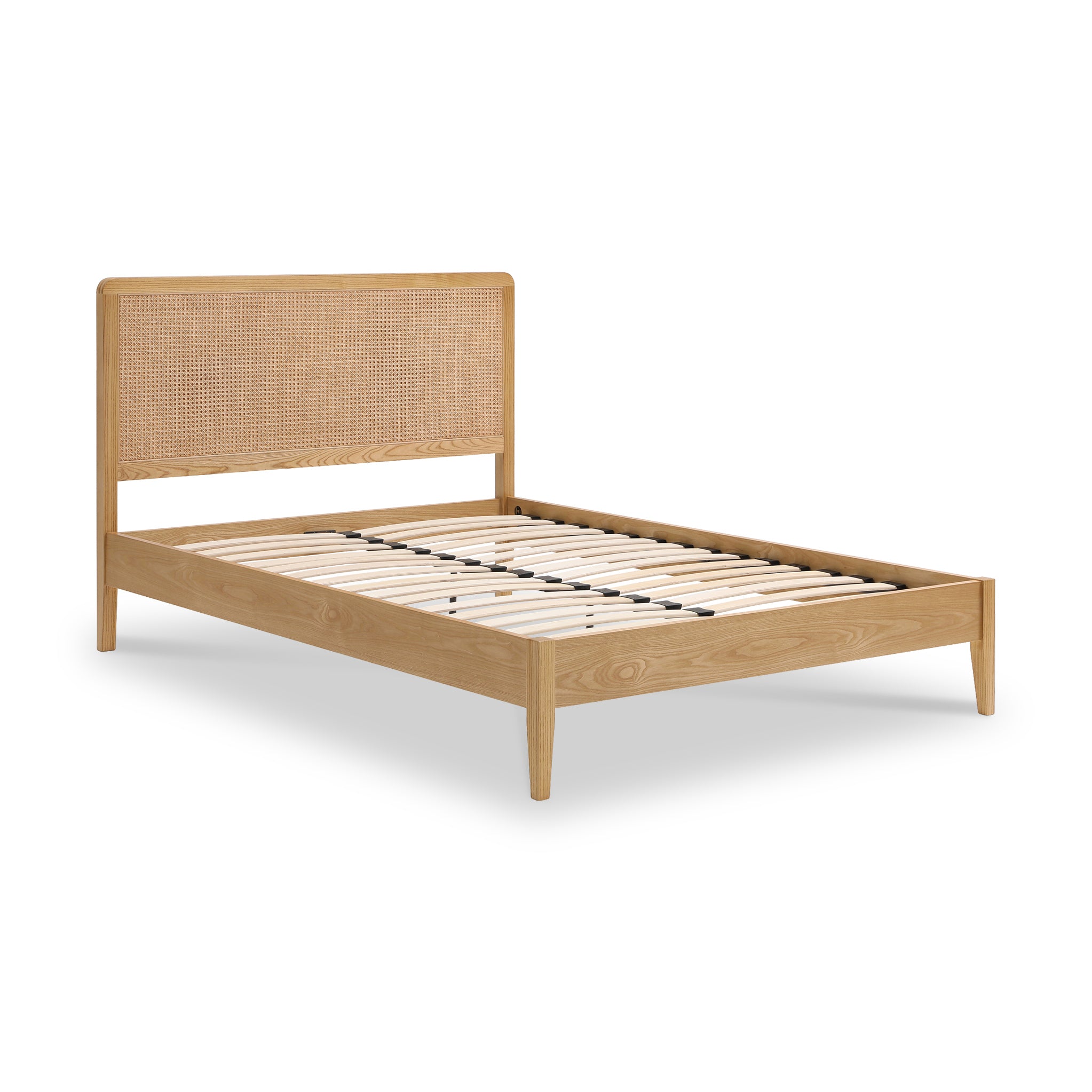 Emmette Rattan Wooden Bed 4ft6 Double 5ft King Size Roseland