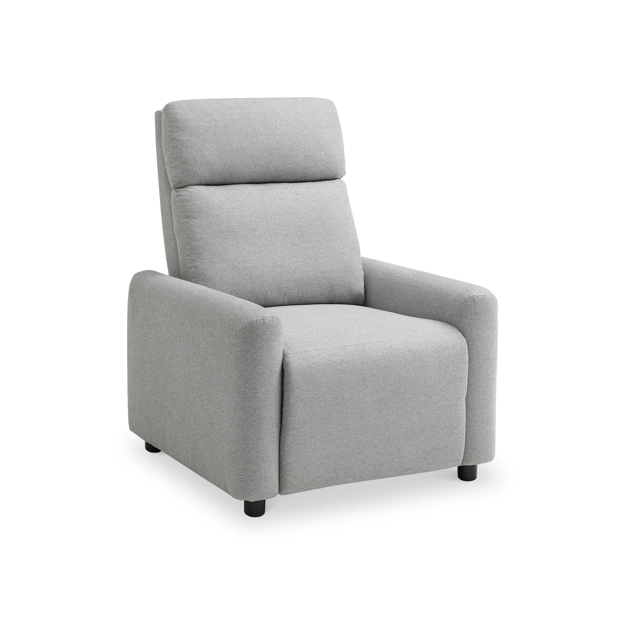 Fairford Grey Faux Wool Reclining Armchair For Living Room Roseland