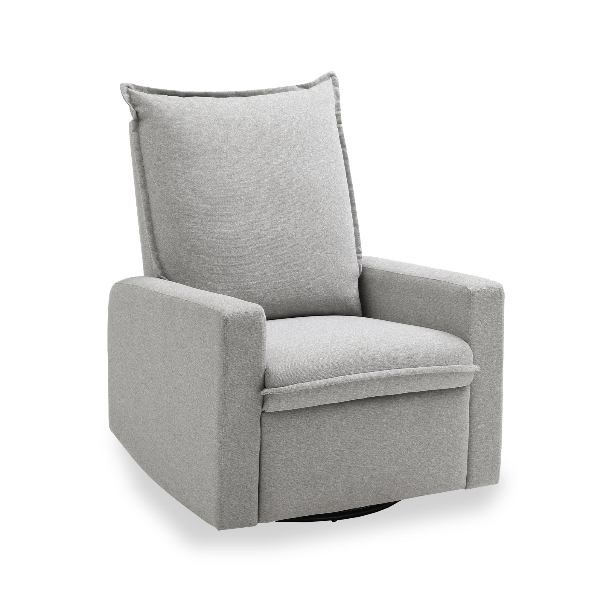 Kingham Faux Wool Manual Reclining Swivel Armchair For Living Room