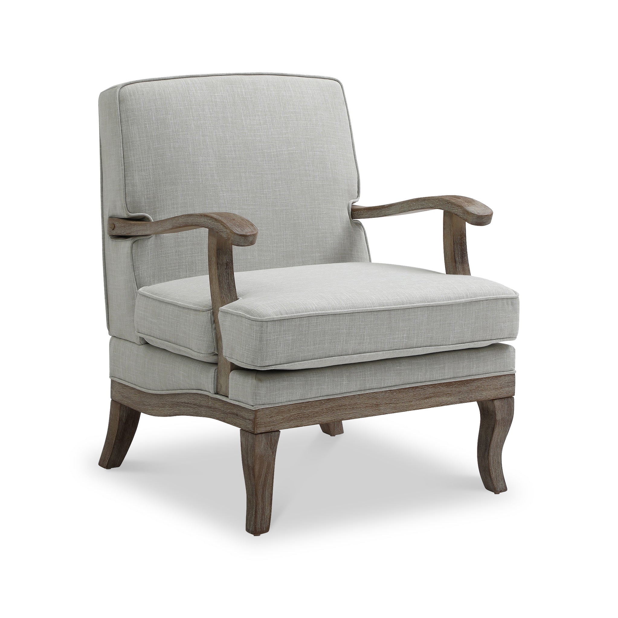 Sandringham Linen Accent Chair Solid Or Striped Design Roseland