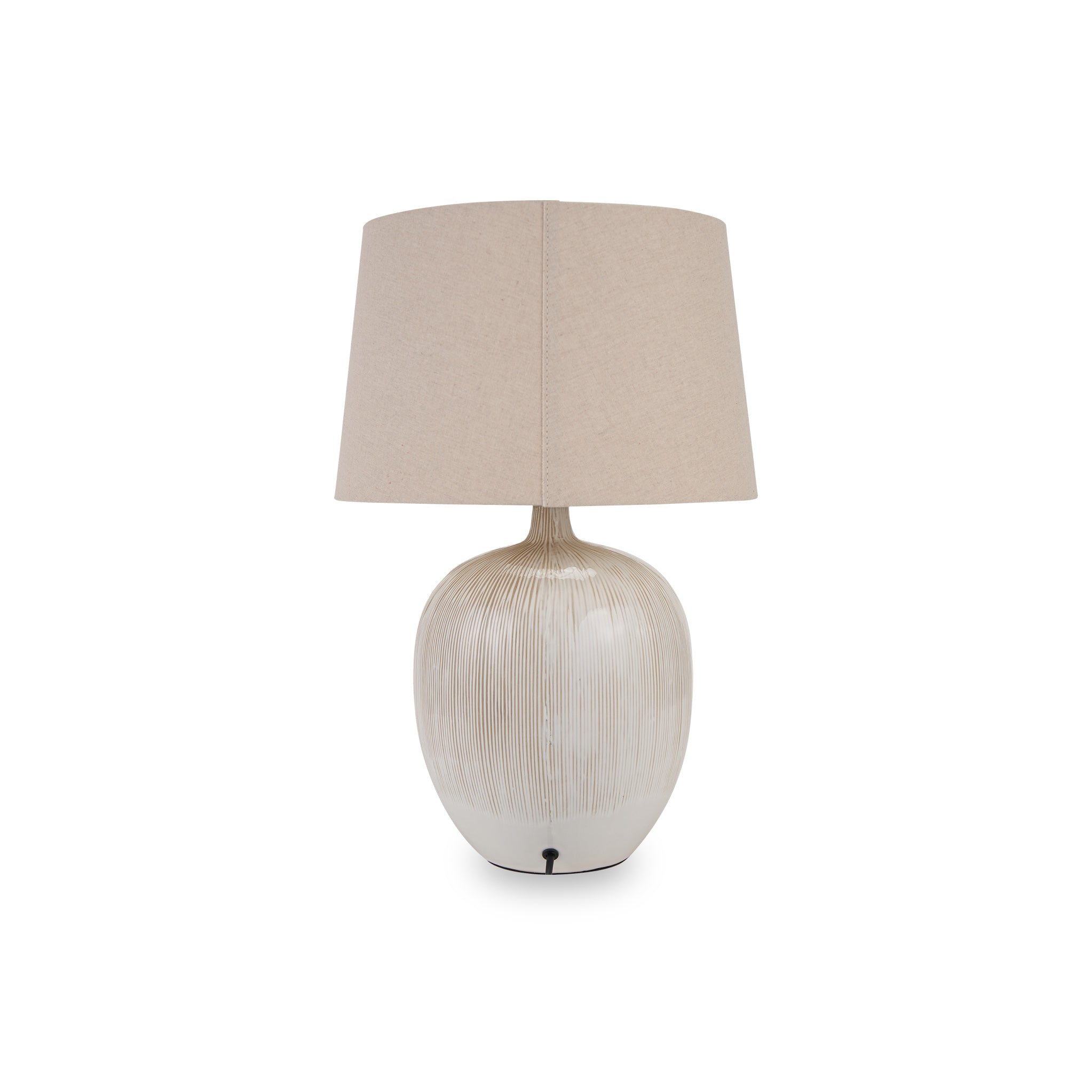 Greta Cream Textured Ceramic Table Lamp For Scandi Living Rooms