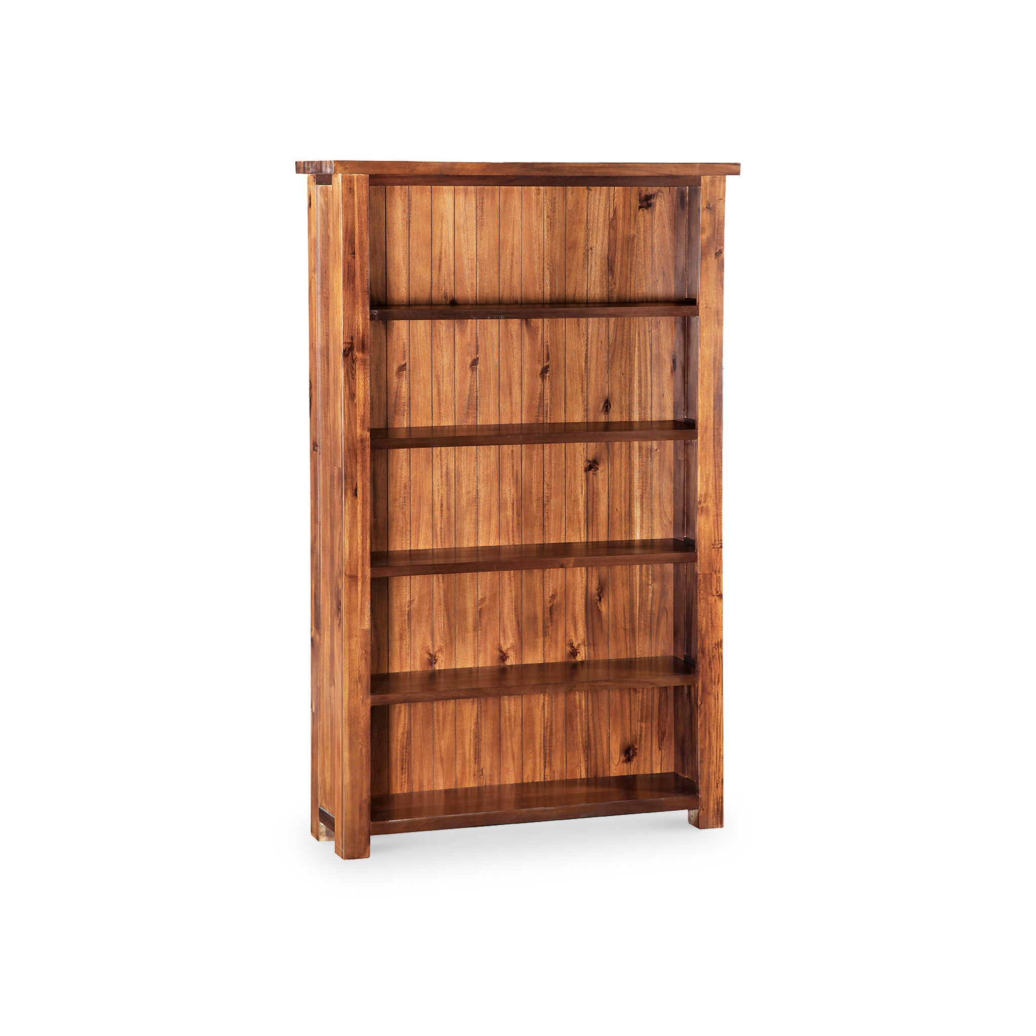 Ladock Acacia Large Bookcase For Living Room