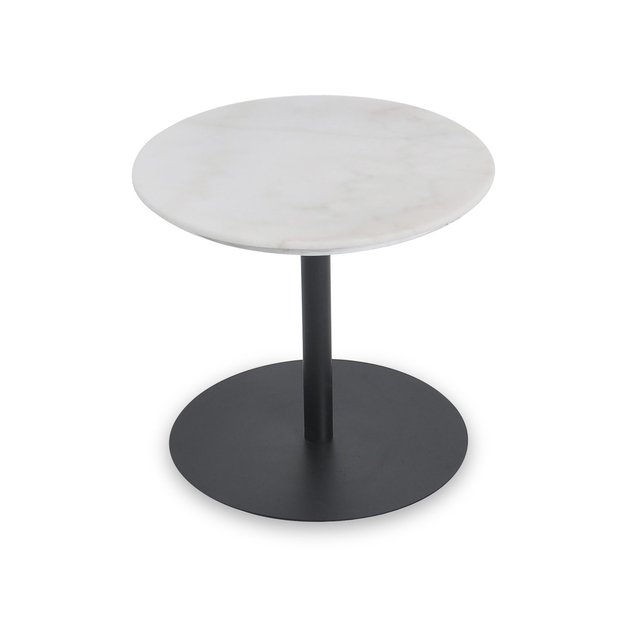 Cairns Round Luxury Marble Lamp Side Table For Living Room Roseland