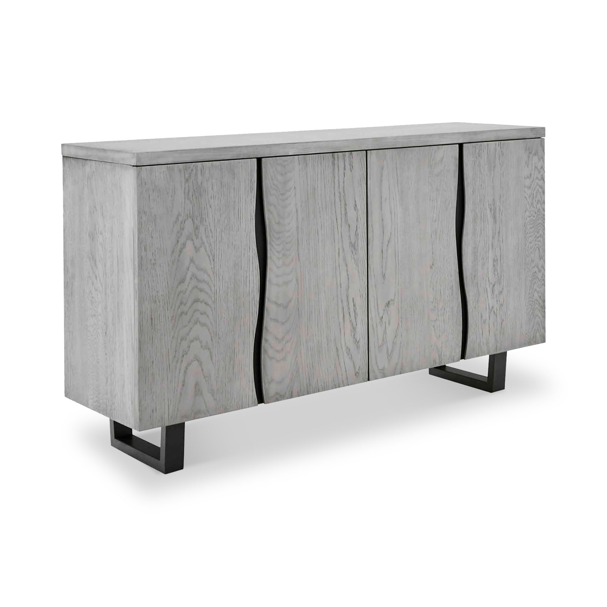 Soho Industrial Oak Metal Large Sideboard Roseland