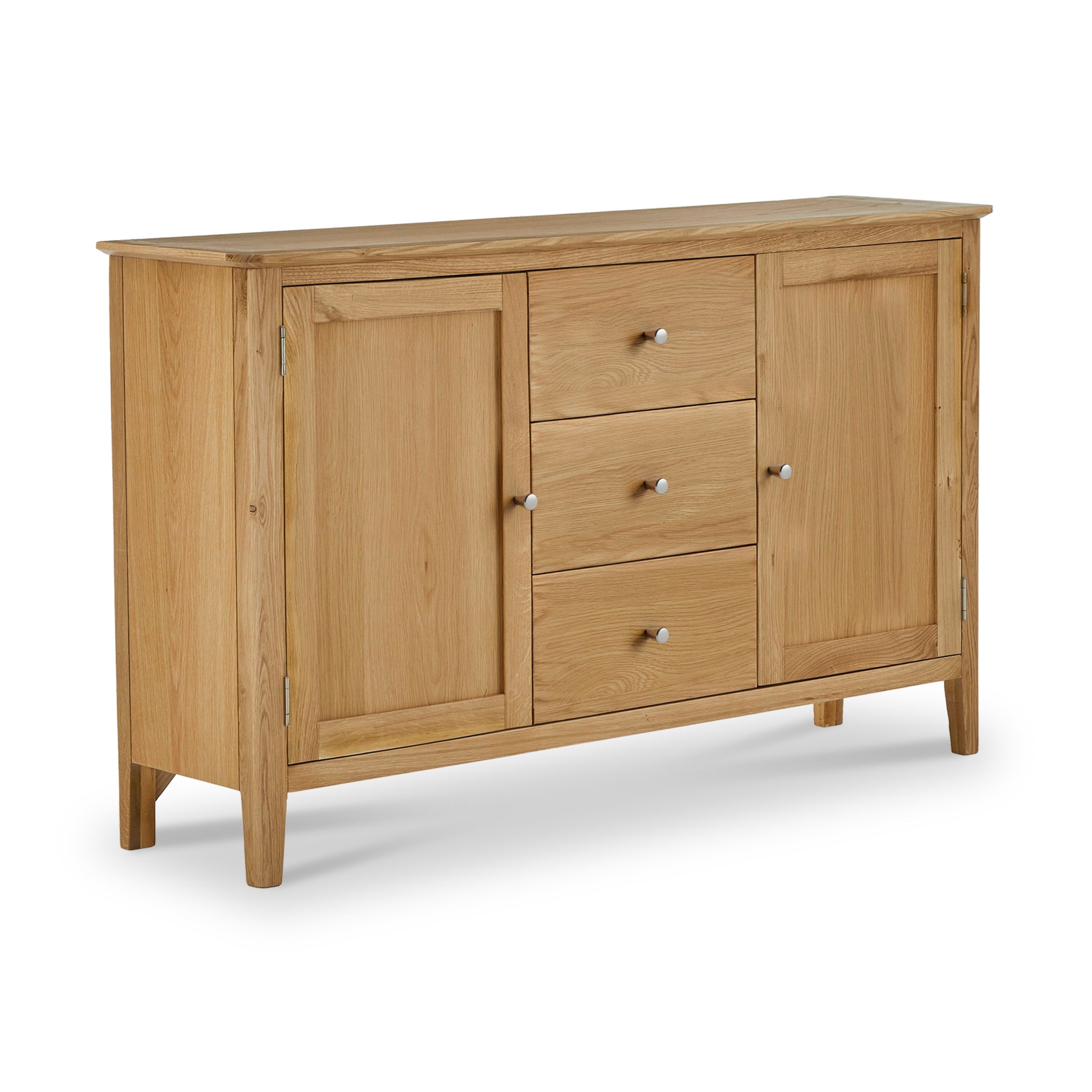 Saxon Natural Oak Wood Large Sideboard Cabinet
