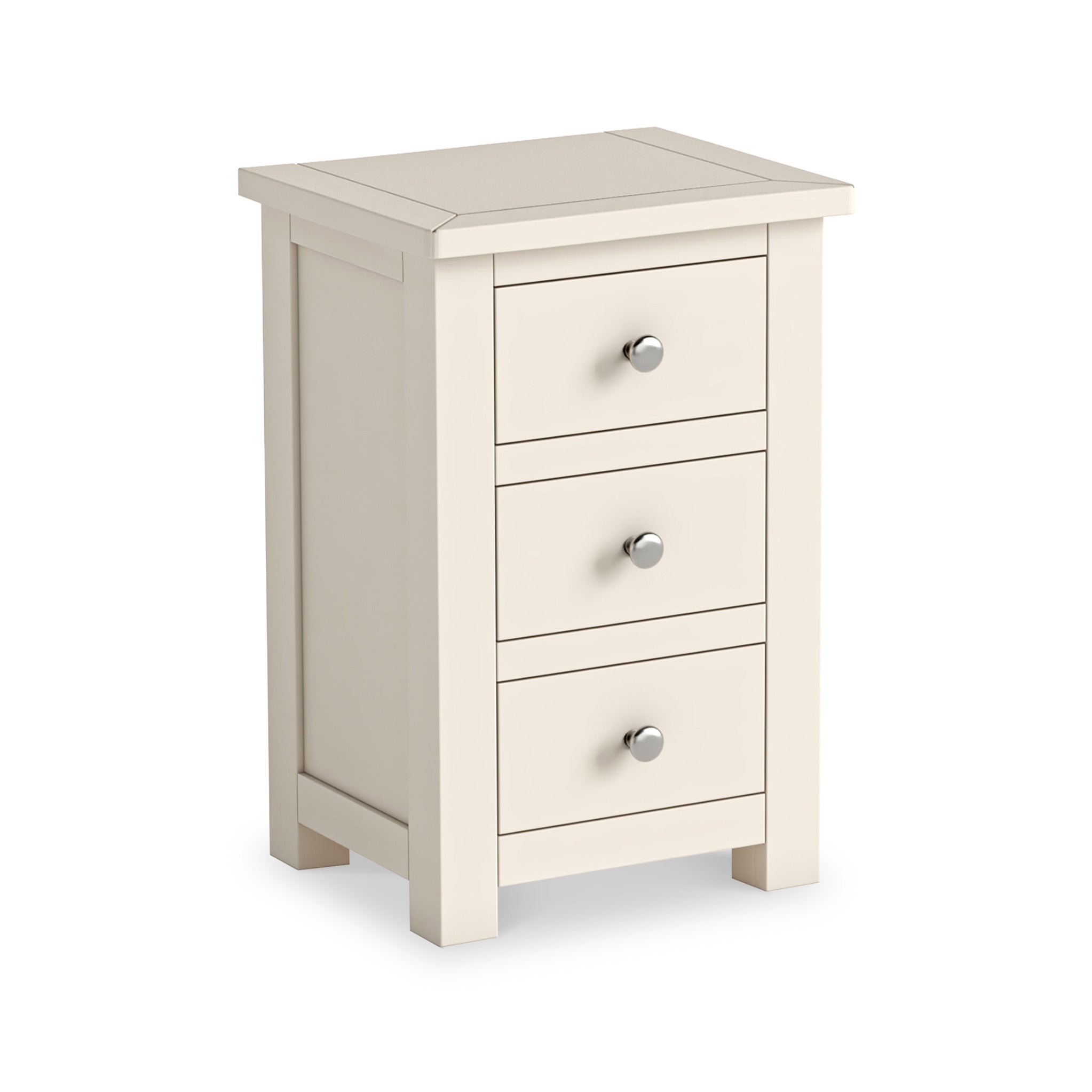 Duchy Painted 3 Drawer Bedside Table Chic Nightstand Roseland