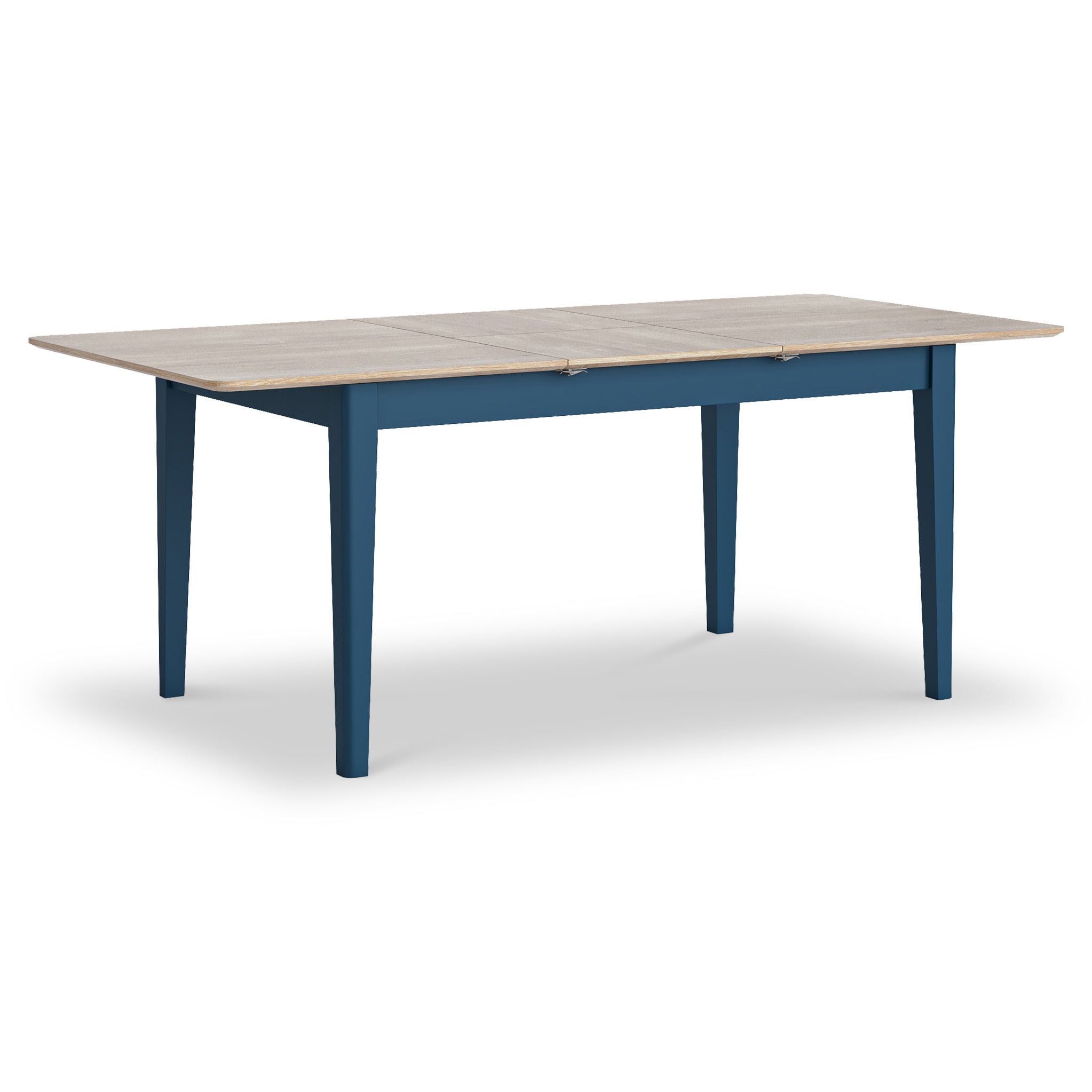 Penrose Mid Century Modern Extending Dining Table Navy Coconut