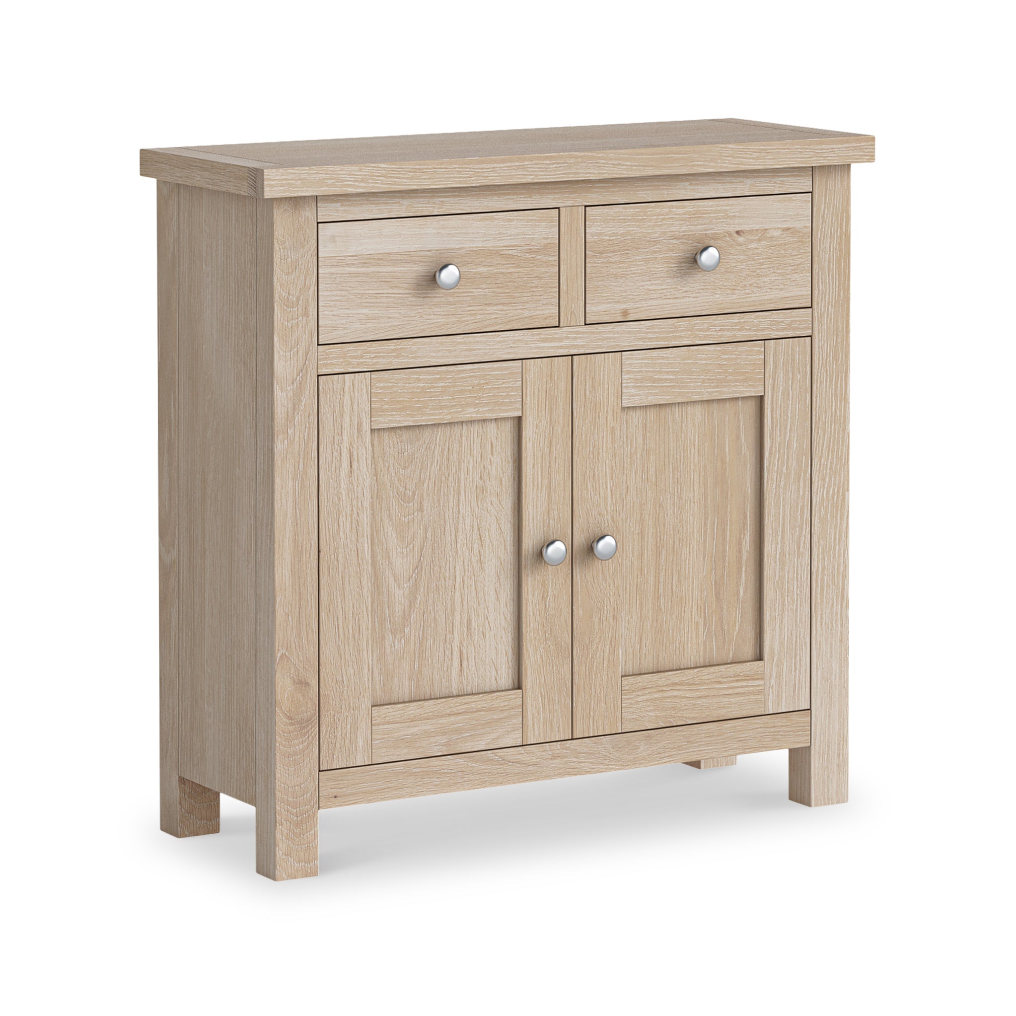 Farrow Washed Oak Mini 2 Door Sideboard Cabinet Roseland