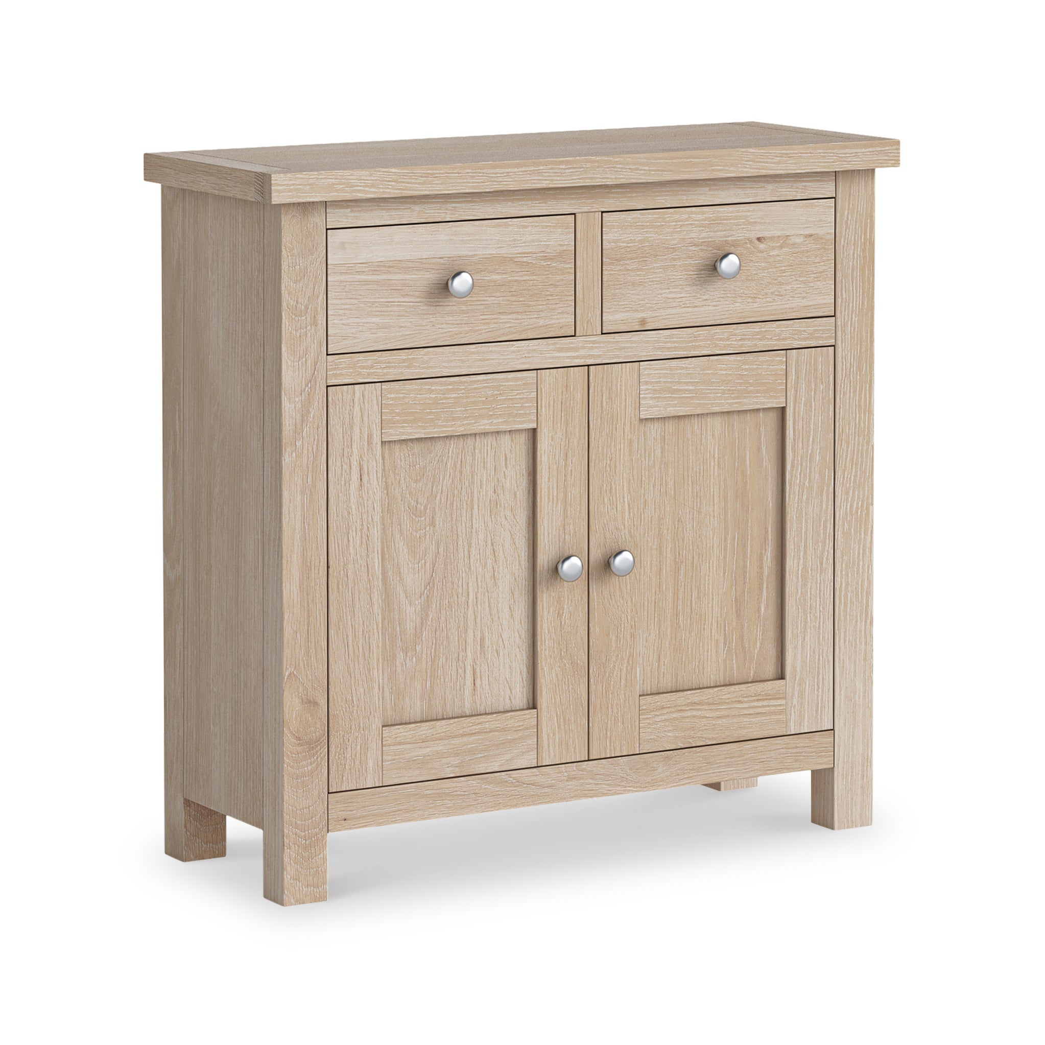 Farrow Oak Mini 2 Door Sideboard Cabinet For Living Rooms Roseland