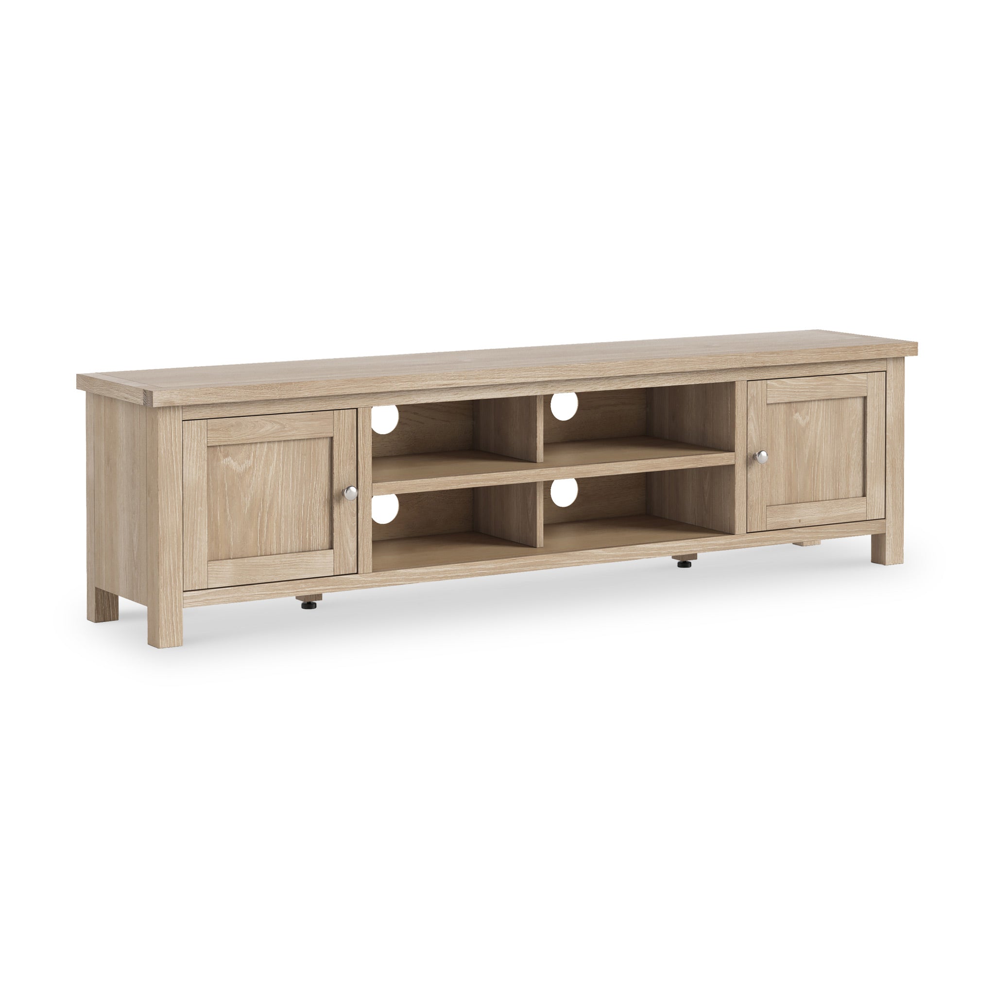Farrow Oak 180cm Extra Wide Tv Stand With Storage Roseland