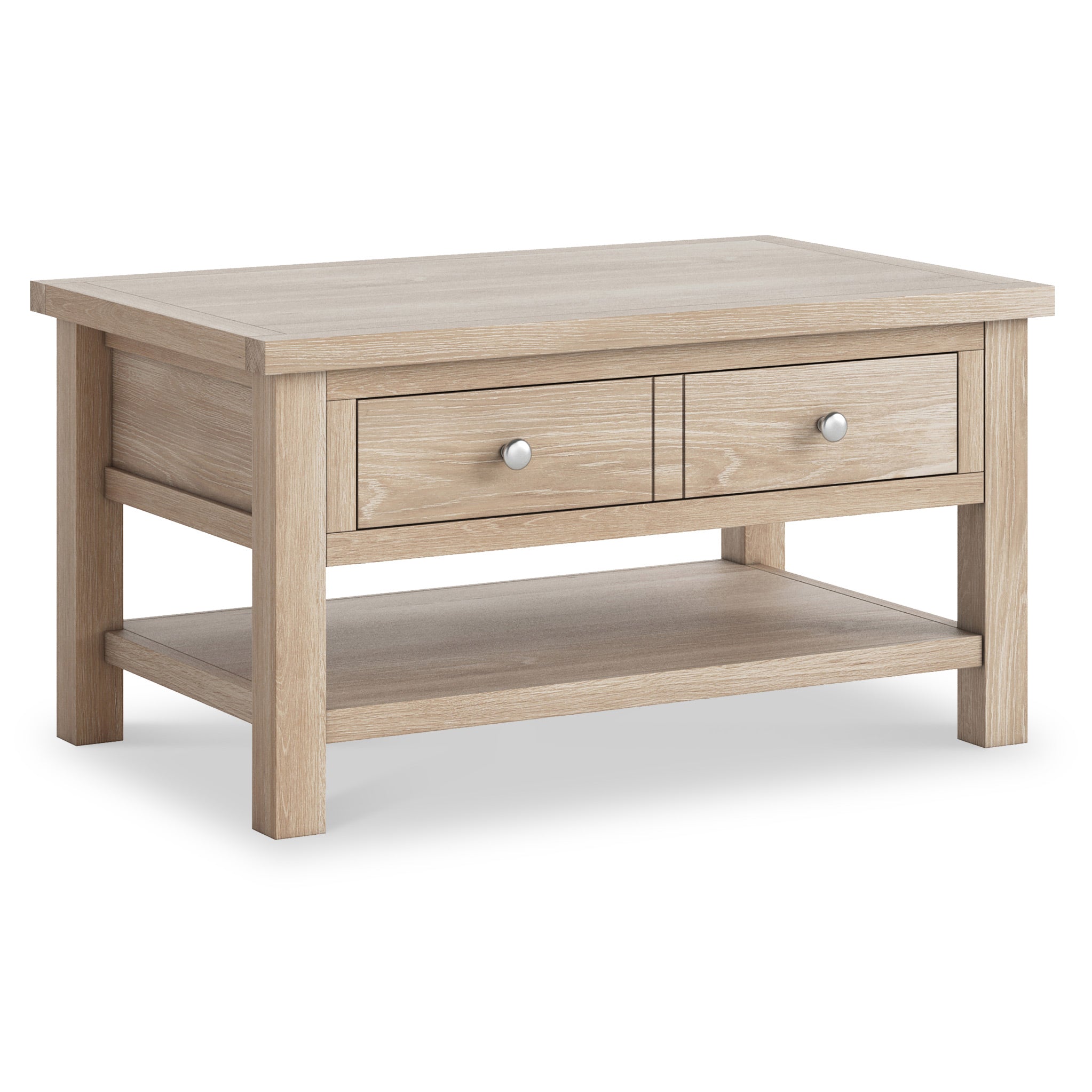 Farrow Oak Coffee Table With Storage Drawer For Living Room Roseland