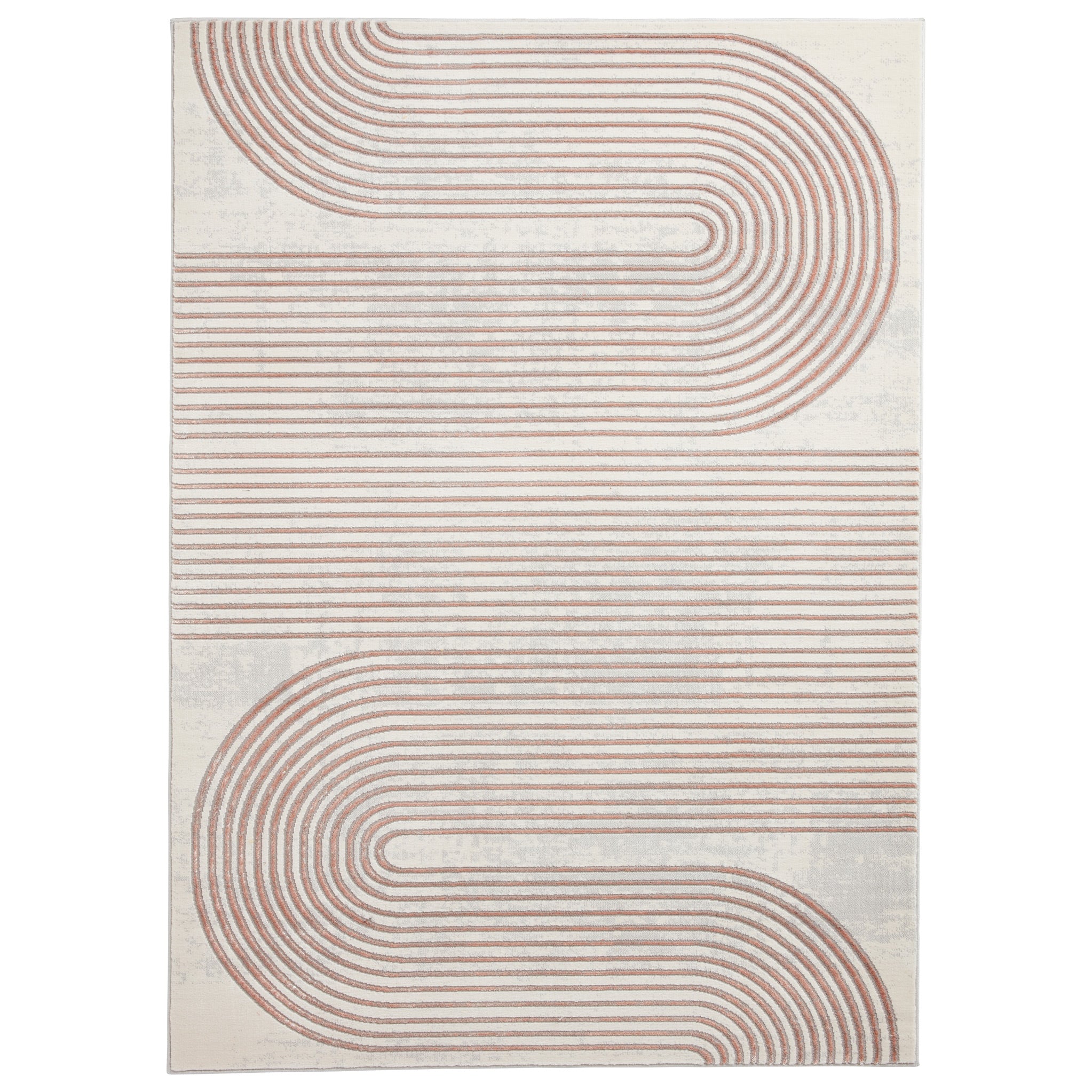 Aldrin Grey Swirl Patterned Rectangular Rug For Living Room Or Bedroom