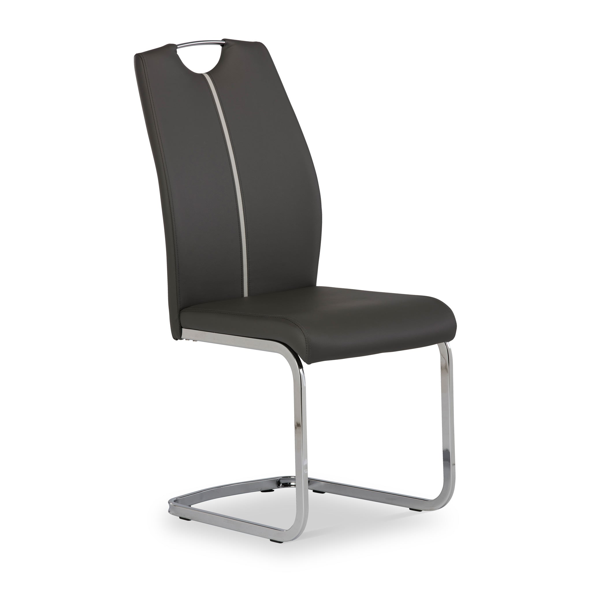 Archer Grey Faux Leather Dining Chair Roseland