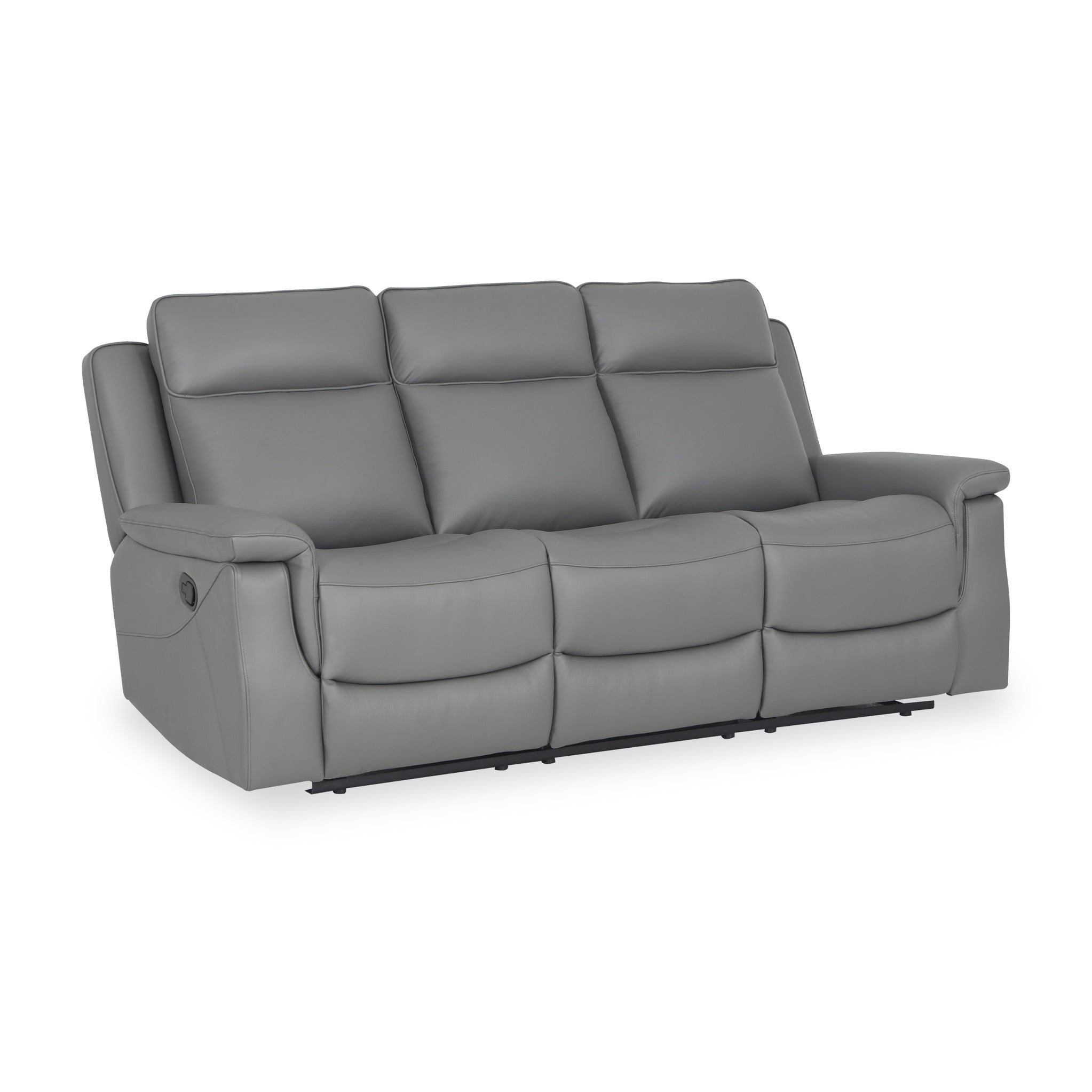 Denbor Real Leather Reclining 3 Seater Sofa For Living Room Roseland