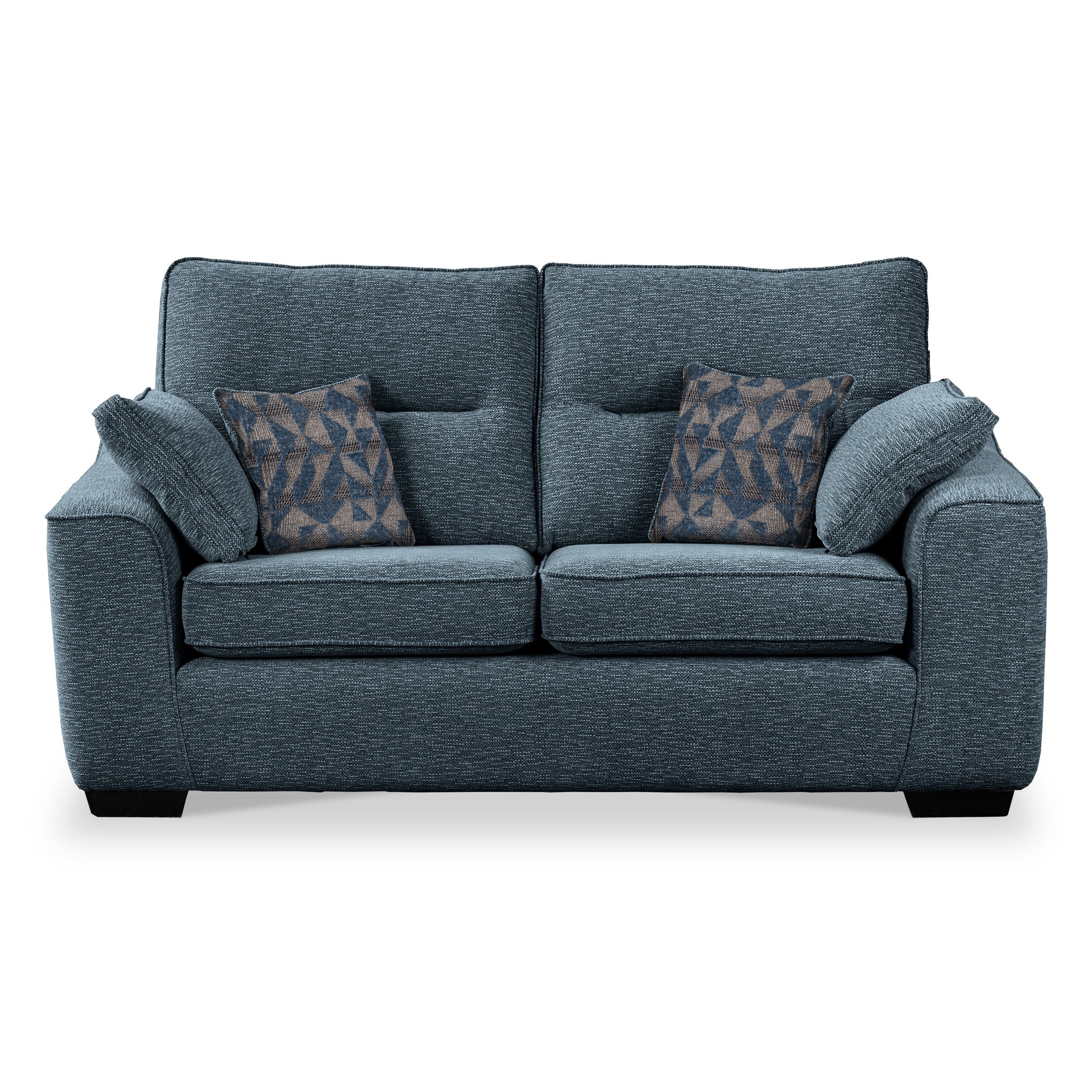 Sudbury Fabric 2 Seater Sofa Bed Blue Grey Beige More Roseland
