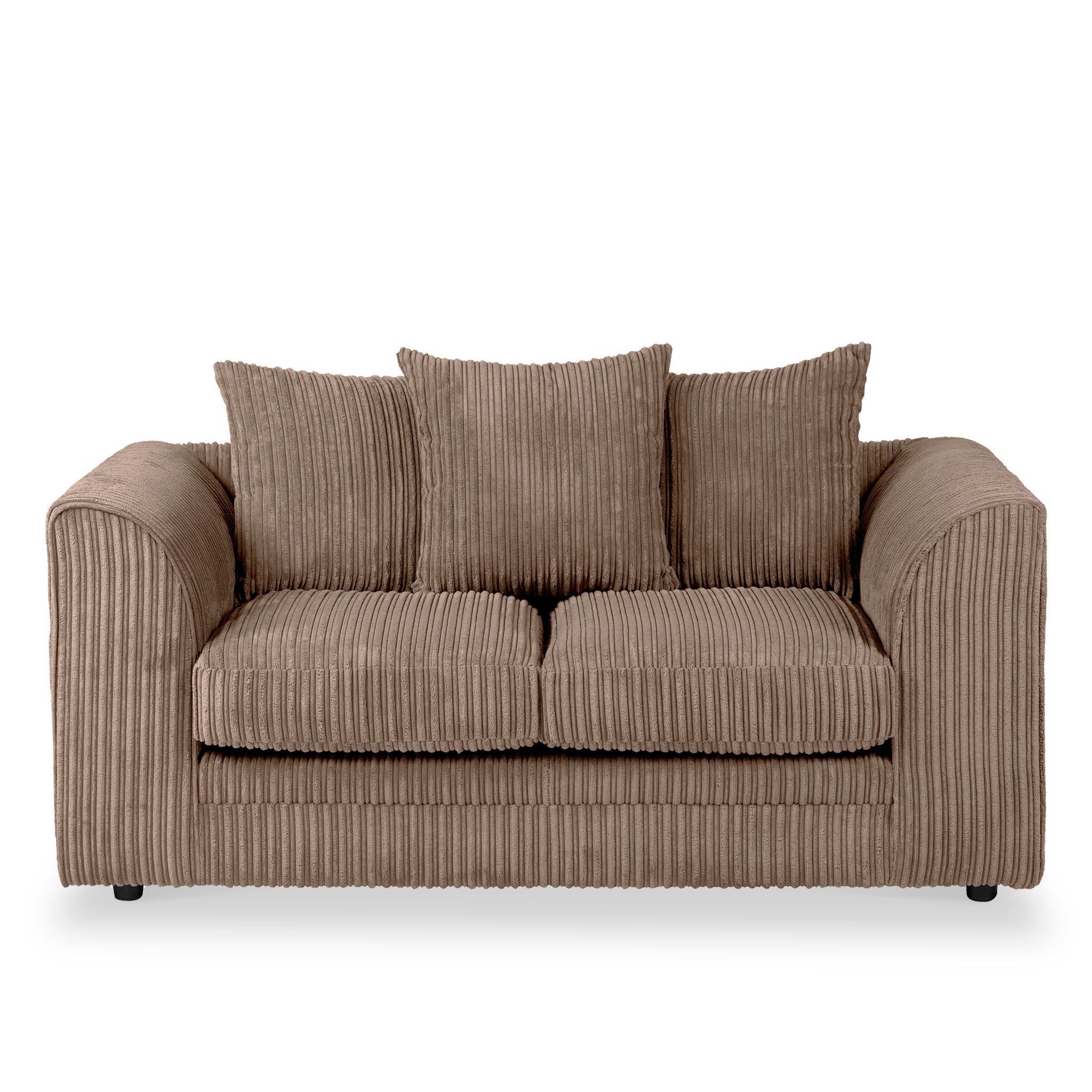 Bletchley 2 Seater Jumbo Cord Fabric Scatter Sofa Roseland
