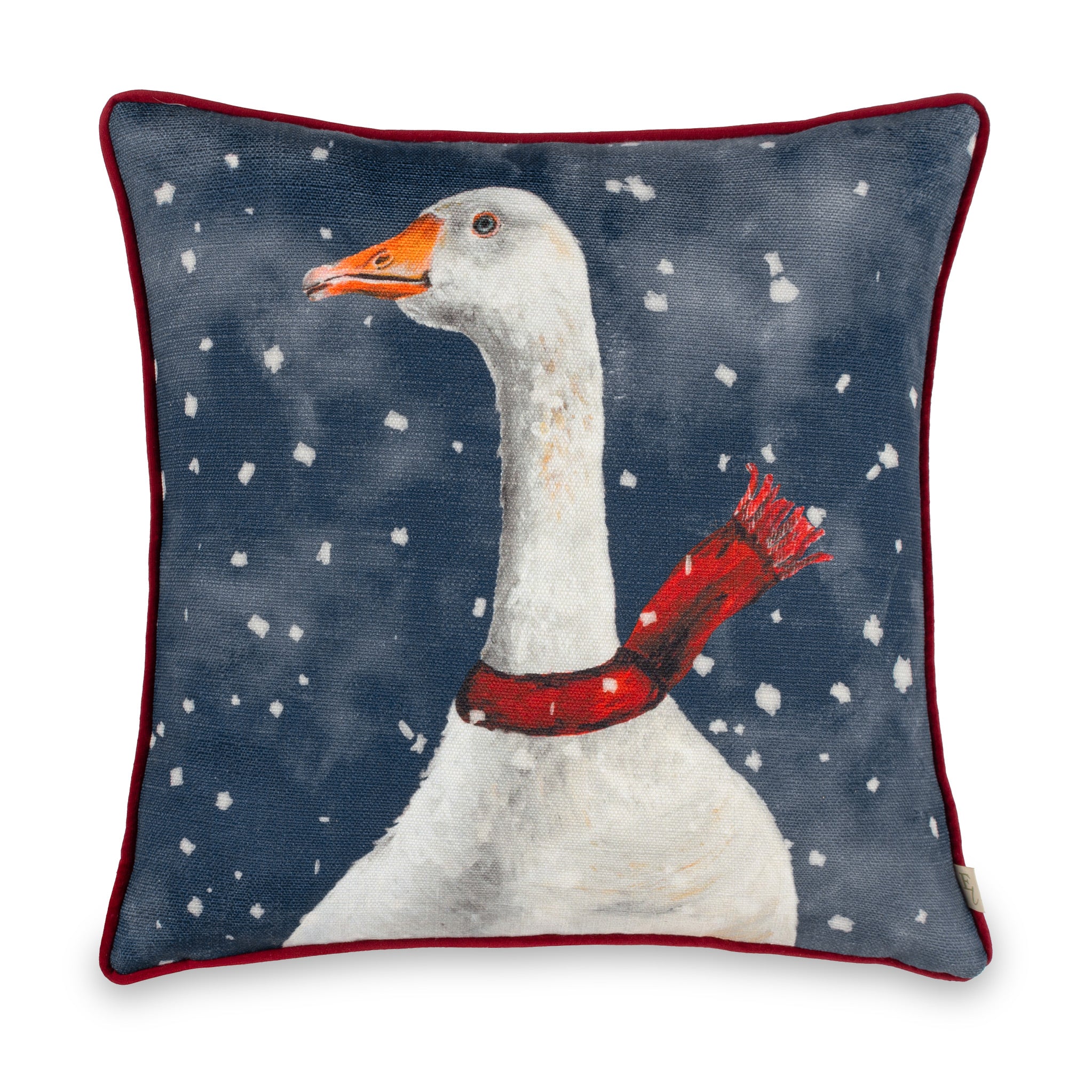 Christmas 43cm Polyester Animal Cushion Goose Hare Sheep Roseland