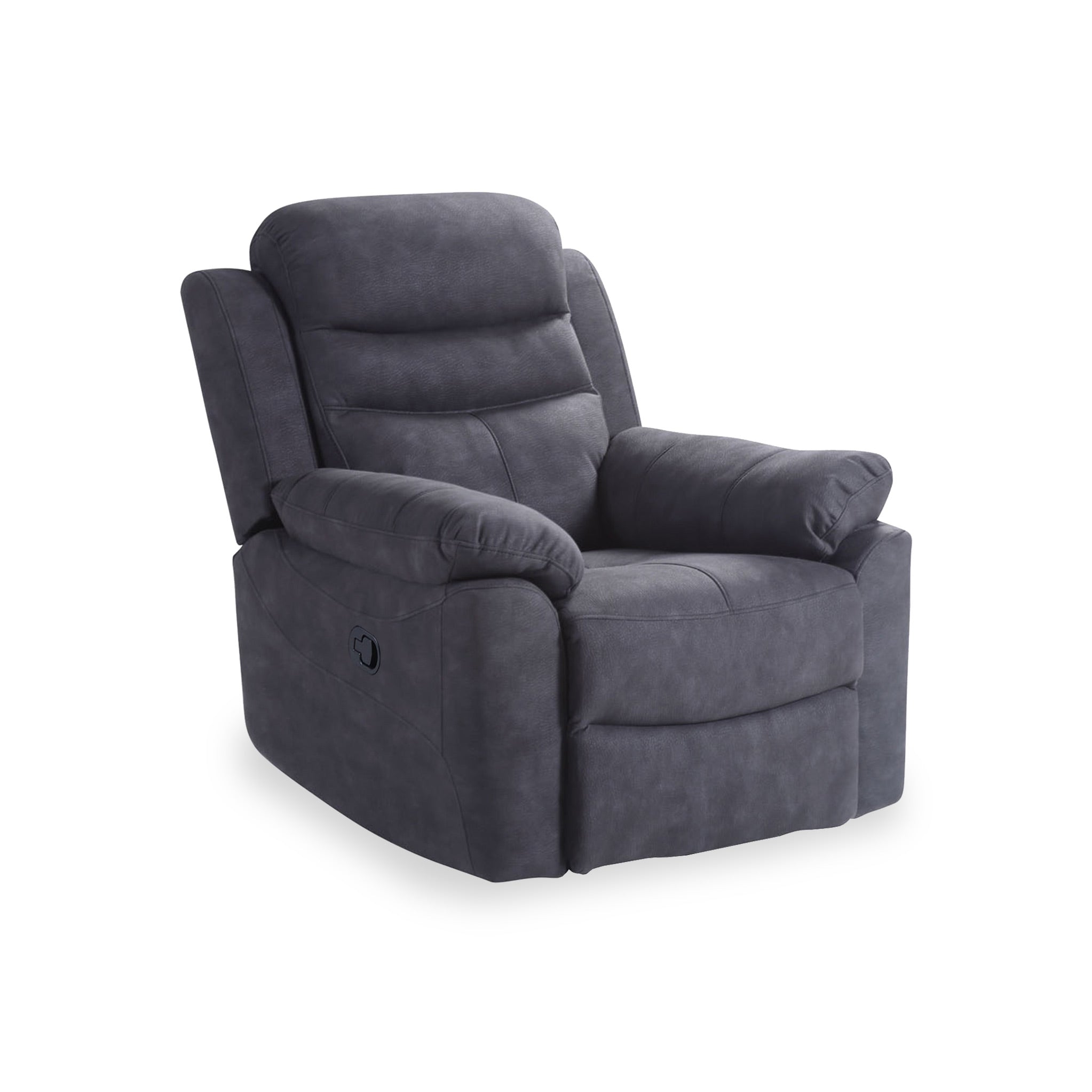 Conway Charcoal Manual Reclining Armchair For Living Room Roseland