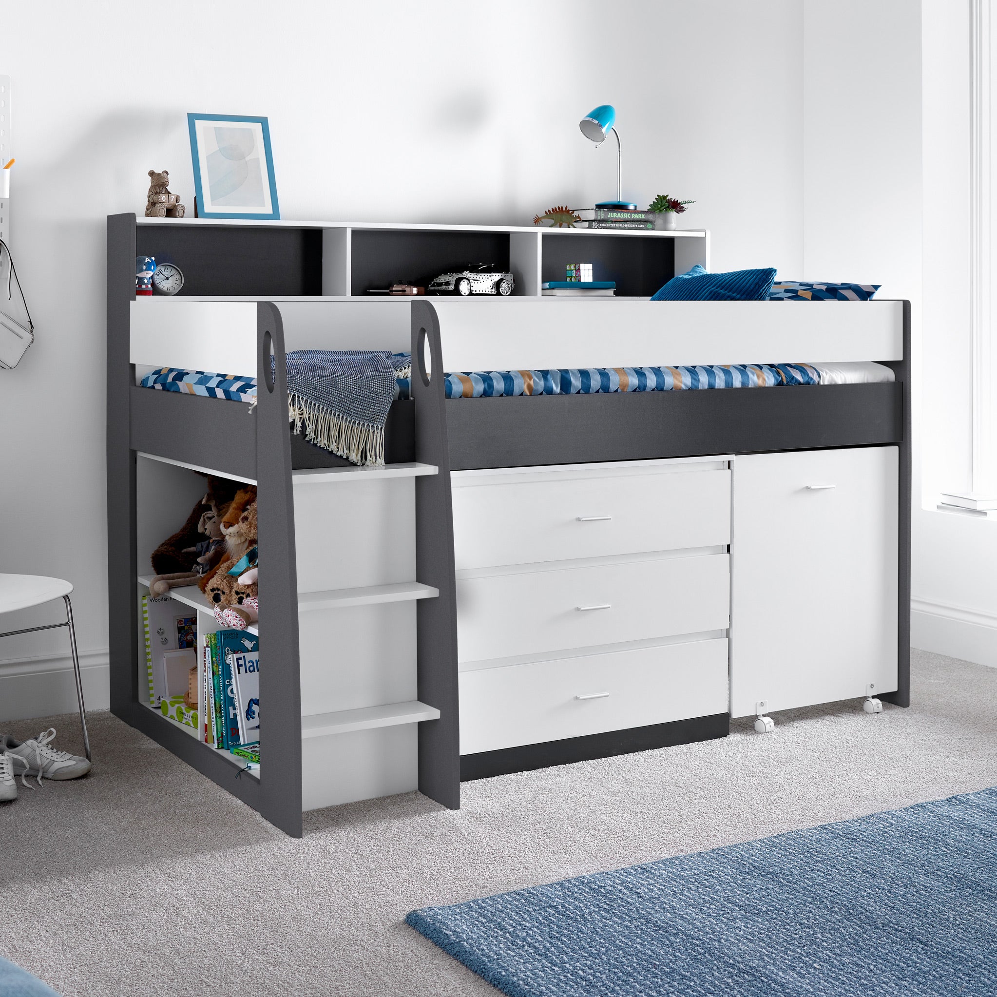 Daltrey Kids Single Mid Sleeper Bed For Childrens Bedroom Roseland